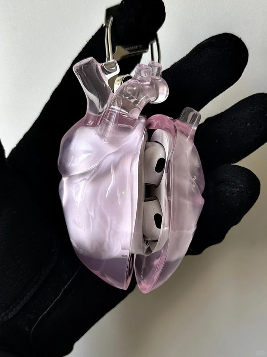 808FC Heart-Shaped AirPods Case - Exclusive Pink Now Available!