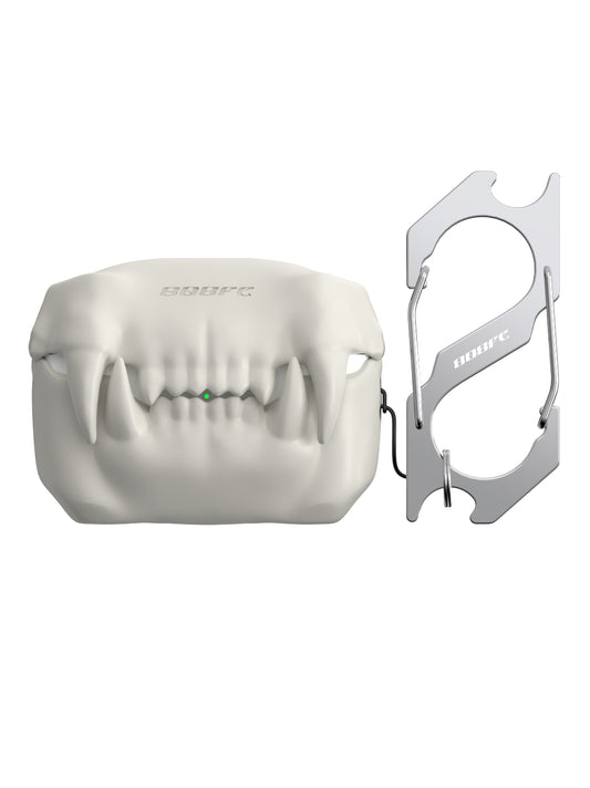 White Fang Tooth AirPods Cover