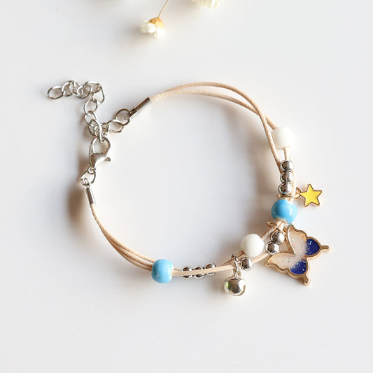 Ceramic Oil Drop Butterfly Bracelet