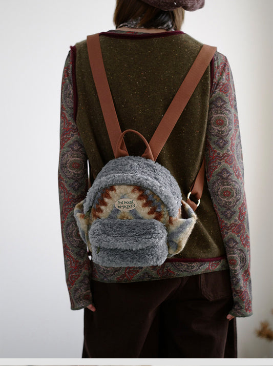 Mini Plush Fleece Backpack