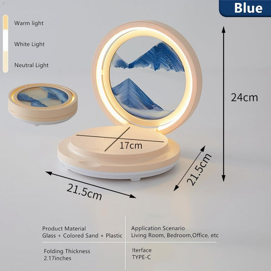4-In-1 Hourglass Quicksand 3D Painting With Wireless Charger