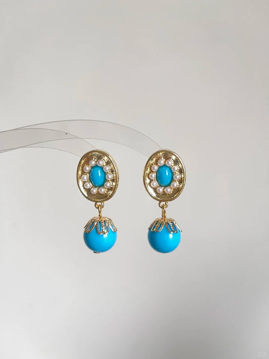 Blue Dewdrop Earrings