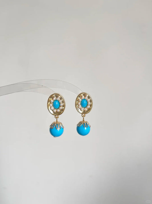 Blue Dewdrop Earrings