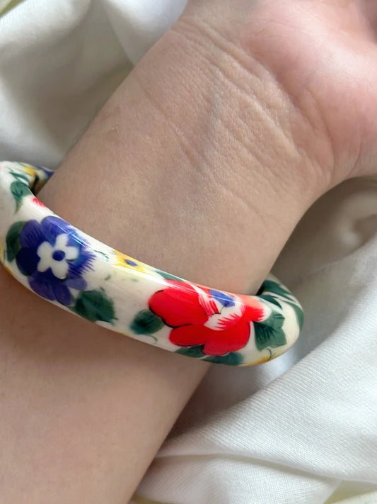 Oriental Peony Garden Bangle