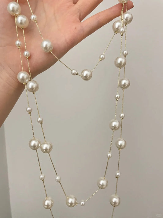 Layer Pearl Necklace