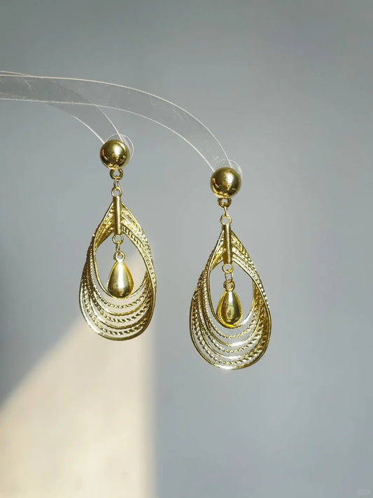 Gold Teardrop Earrings