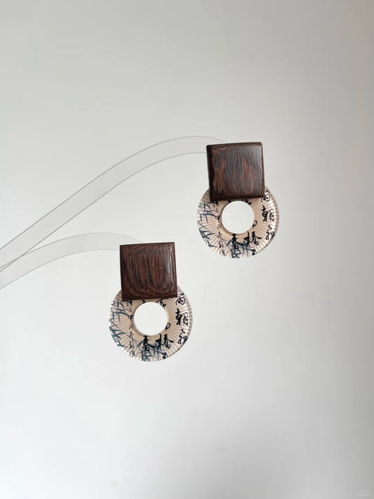 Calligraphy Earrings