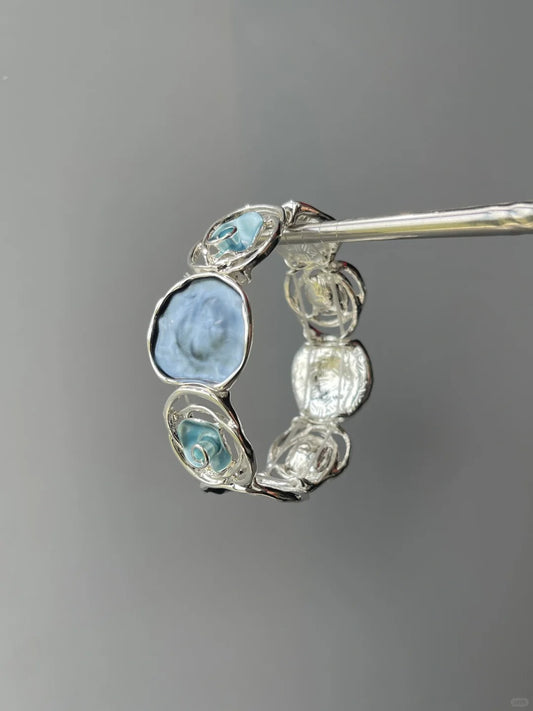 Blue Enamel Bracelet