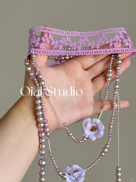 Wisteria Garden Layered Necklace Set
