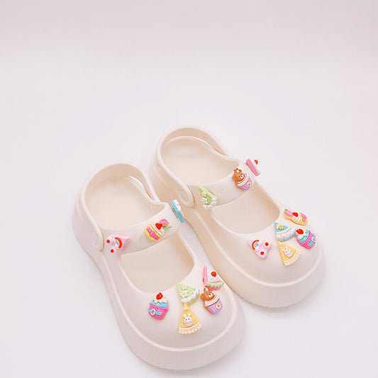 Rubber Clogs Sandles with Customizable Decoration