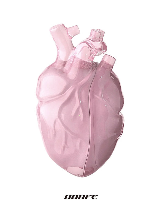 Pink Heart-Shaped AirPods Cover