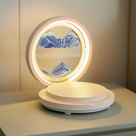 4-In-1 Hourglass Quicksand 3D Painting With Wireless Charger
