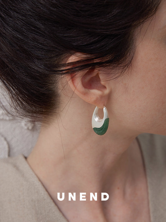 MEADOW Aventurine Hoop Earrings