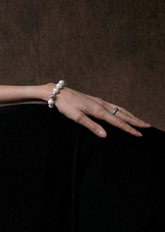 Tide of Time Pearl Ball Bracelet