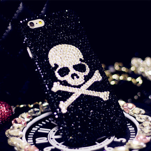 Luxurious Rhinestone Black Skull iPhone Case Luxurious Rhinestone Black Skull iPhone Case