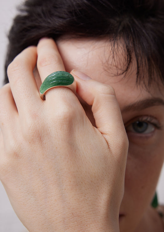 MEADOW Jade Flow Ring