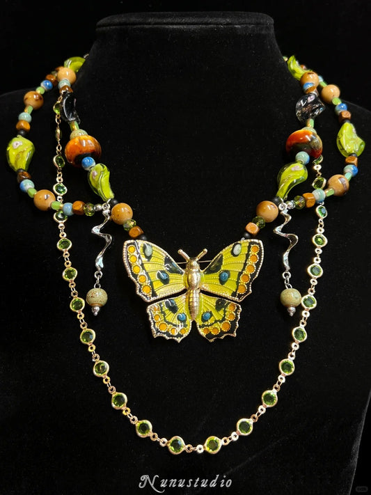 Enchanted Green Meadow Necklace