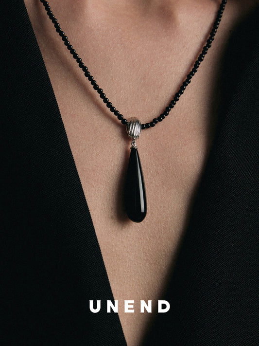 DARK ECHO Water Drop Necklace