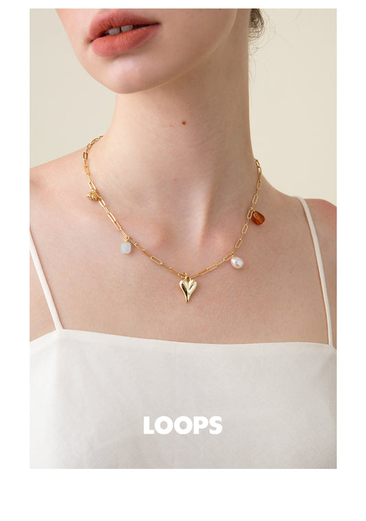 Golden Heart Necklace