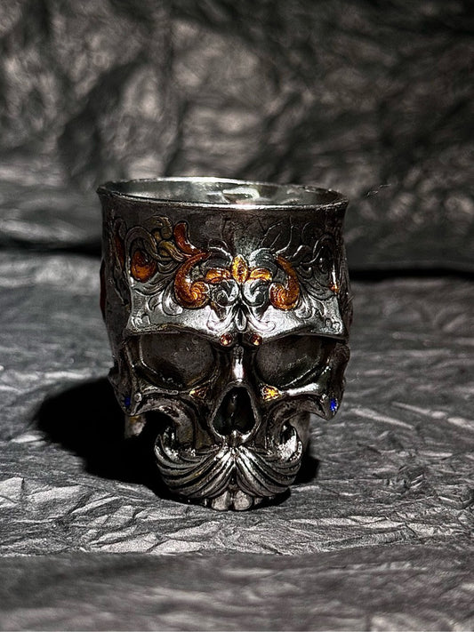 Gothic Engraved Skull Cup