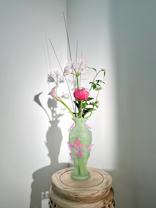 Green Butterfly Vase