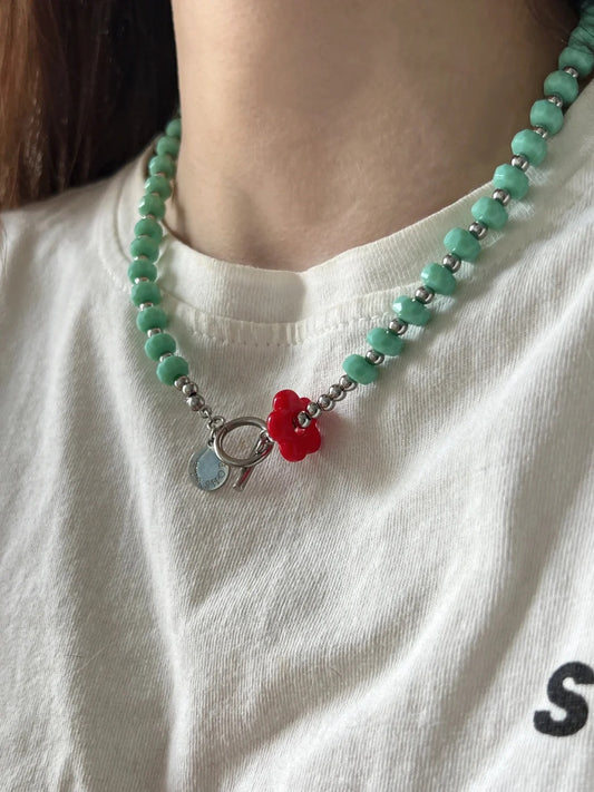 Emerald Blossom Necklace