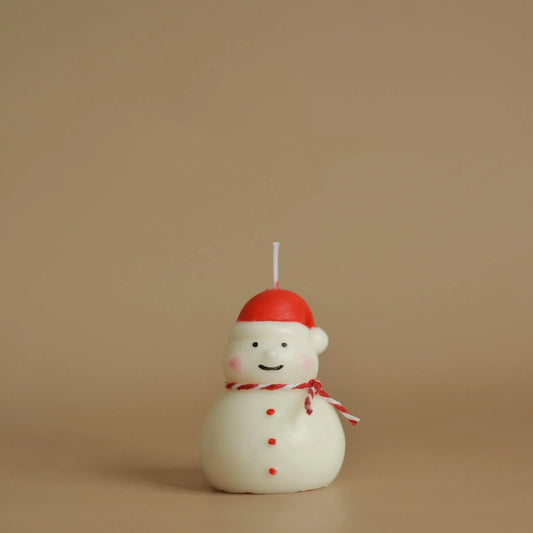 Handmade Snowman Scented Candle