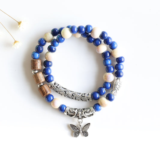 Butterfly Double Layer Bracelet