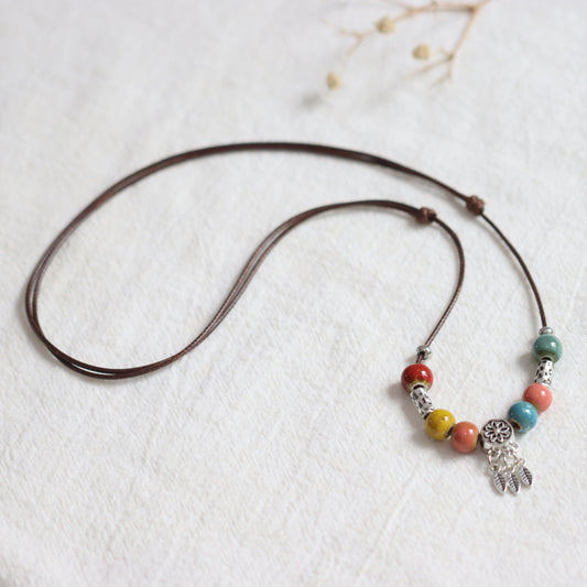 RainbowBeaded Necklace