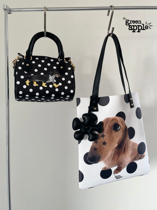 Dachshund Polka-Dot Tote