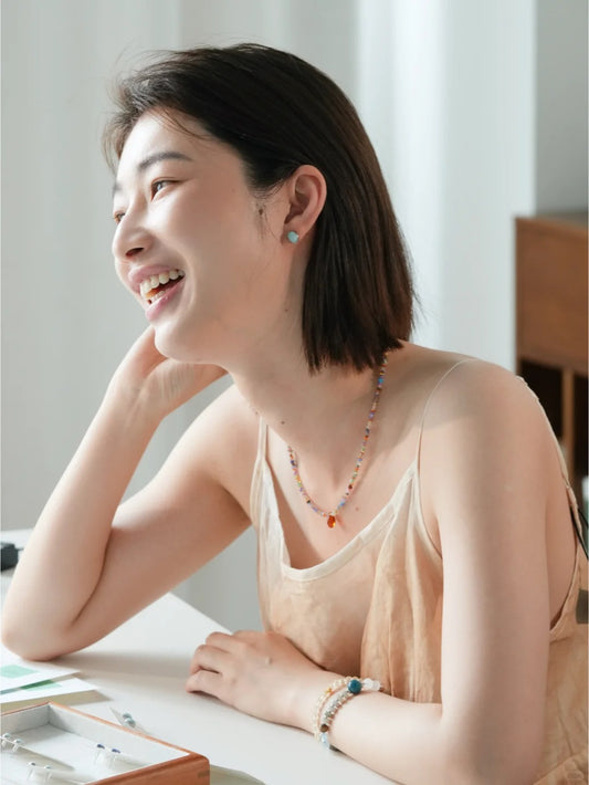 Serene Blue Gem Earrings