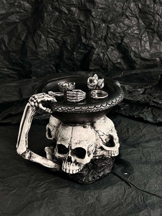 Multi-Functional Skull Tray Candle Holder