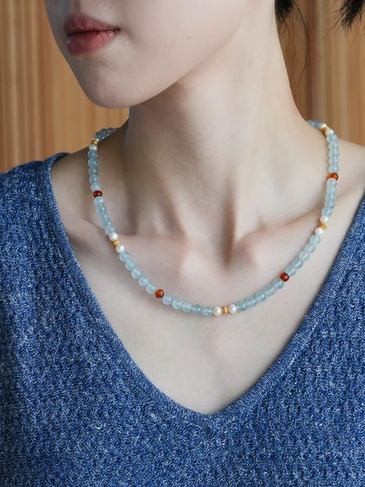 Oceanic Blue Sapphire Necklace