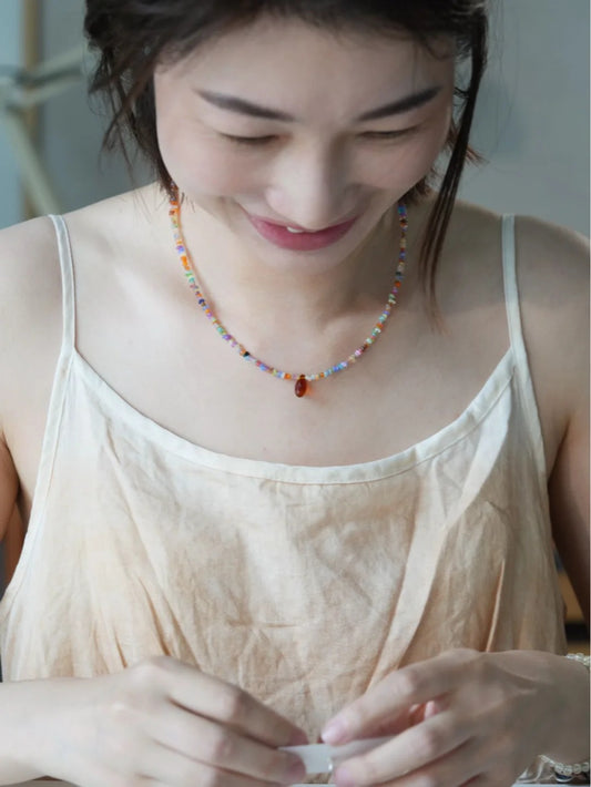 Rainbow Crystal Opal Necklace