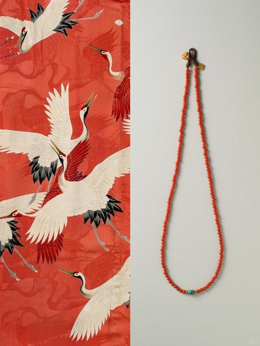 Good Luck Red Agate Necklace