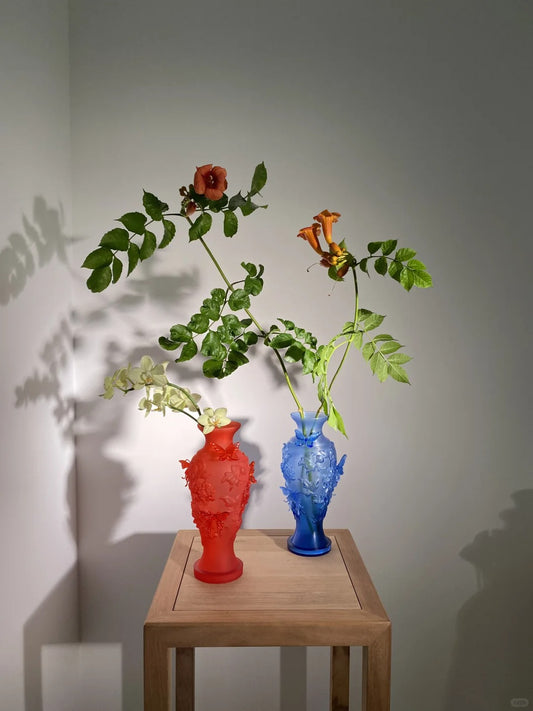 Red Butterfly Vase