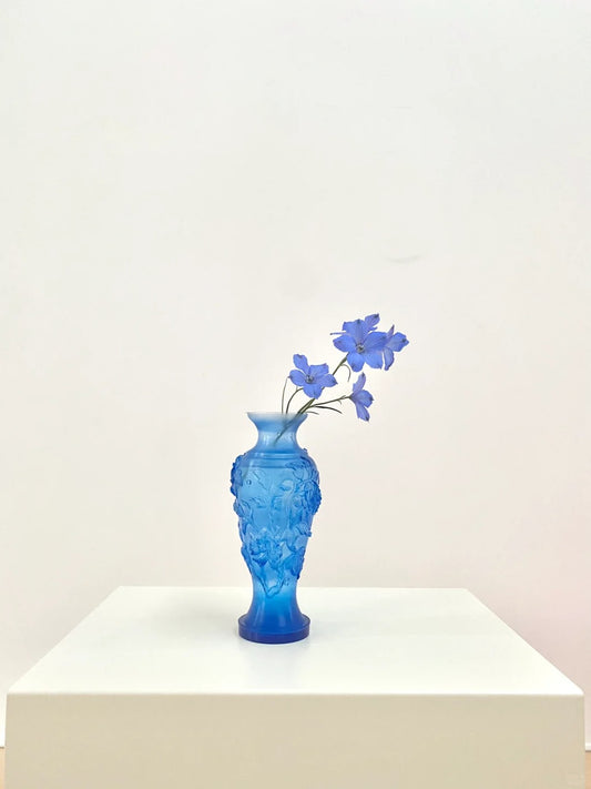 Blue Butterfly Vase