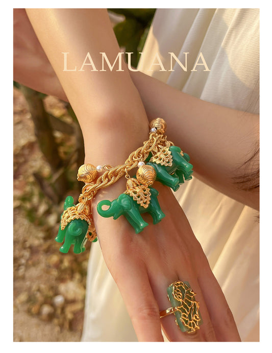 Regal Elephant Bracelet