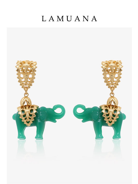 Regal Elephant Earrings