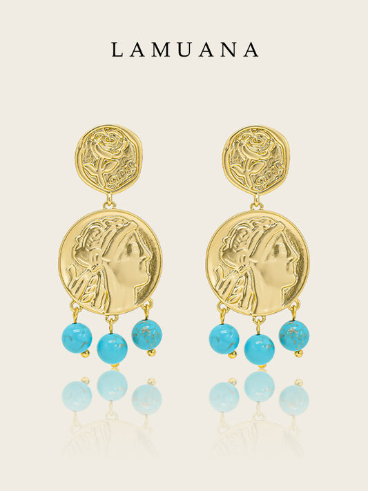 Roman Coin Earrings