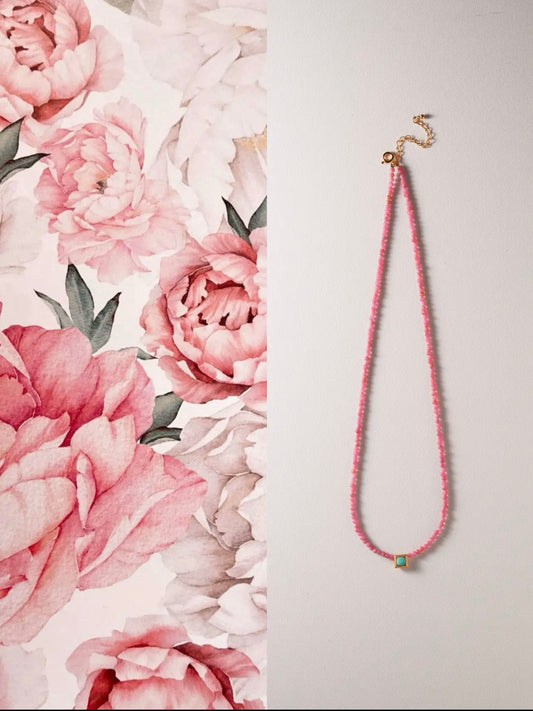 Romantic Rhodonite necklace