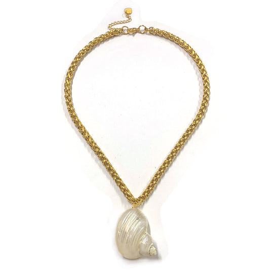 Golden Bondage Shell Necklace