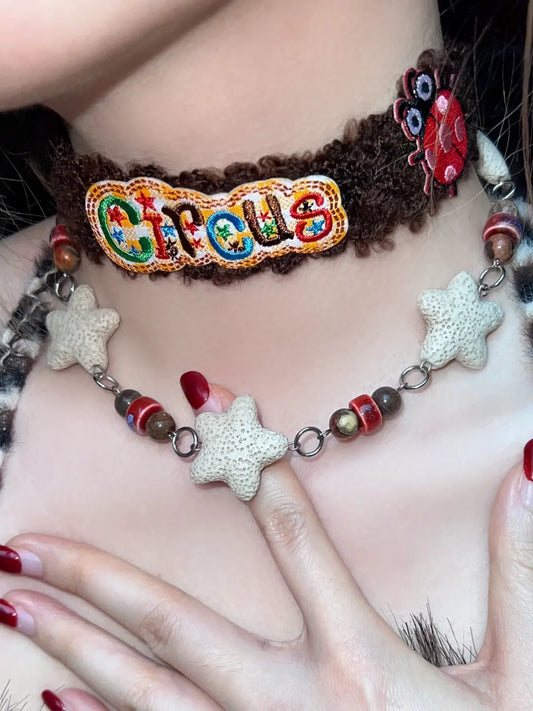 Starlit Ladybug Choker
