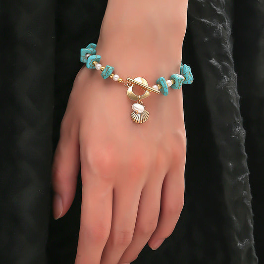 Turquoise Shell Bracelet