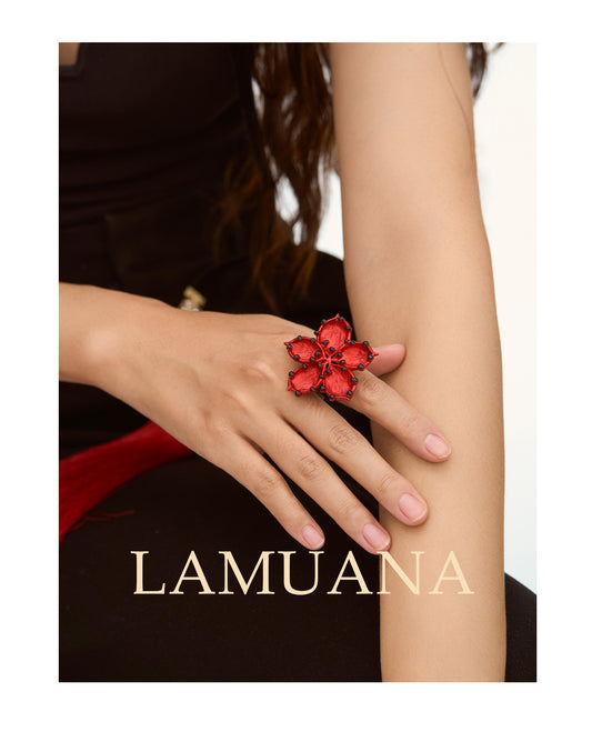 Red Blossom Ring