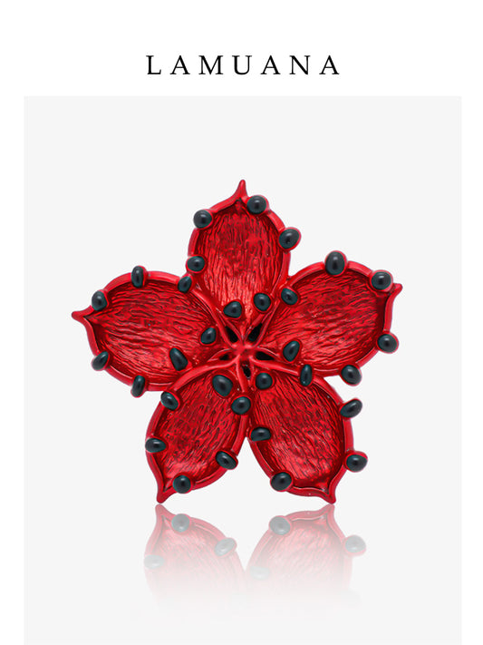Red Blossom Ring