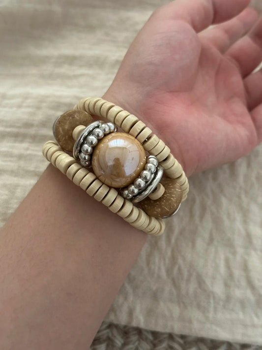 Wood Bead Bracelet