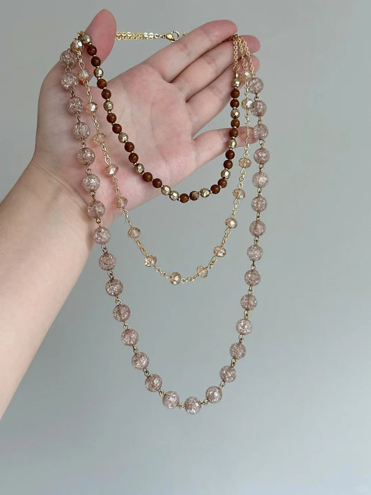 Crystal Layered Necklace