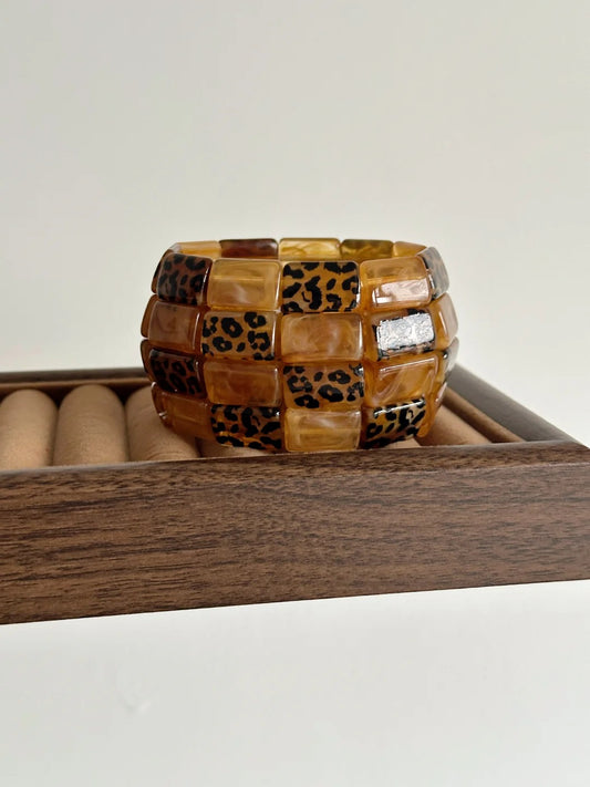 Leopard Cubes Bracelet