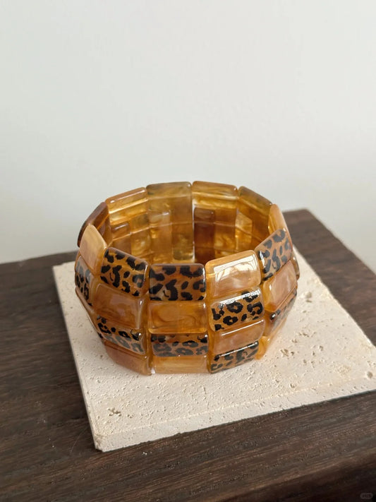 Leopard Cubes Bracelet